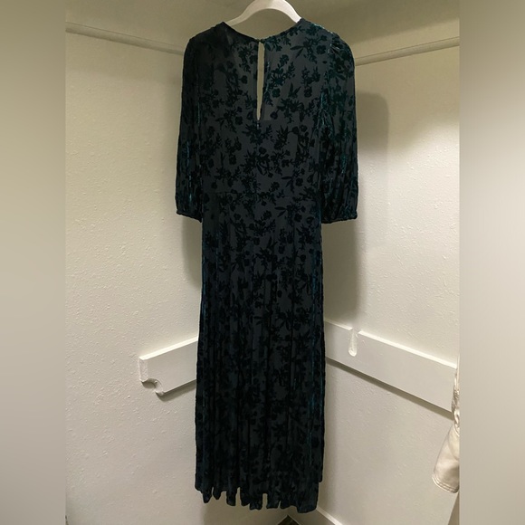 Calvin Klein Velvet Faux Wrap Dress - Picture 4 of 4